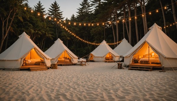 L'expérience de camping 5 étoiles iconique au bord de la mer