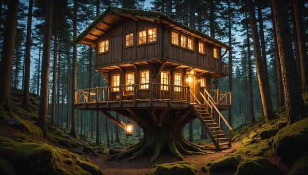Réserver nuit insolite en Auvergne en cabane arbres location différente ?