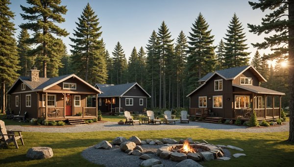Quels sont les critères qui différencient un cottage confort d'un cottage premium dans les campings ?
