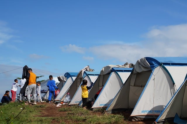 emplacement tente pour camping en famille